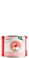 Hond Accessories Natvoer BIO Gans met geluk 200g 6 Stuk Anifit