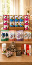 Kitten Futter-Paket 200g (1 Paket mit verschiedenen Sorten für Kitten)